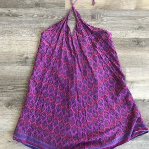 Halter swim cover-up